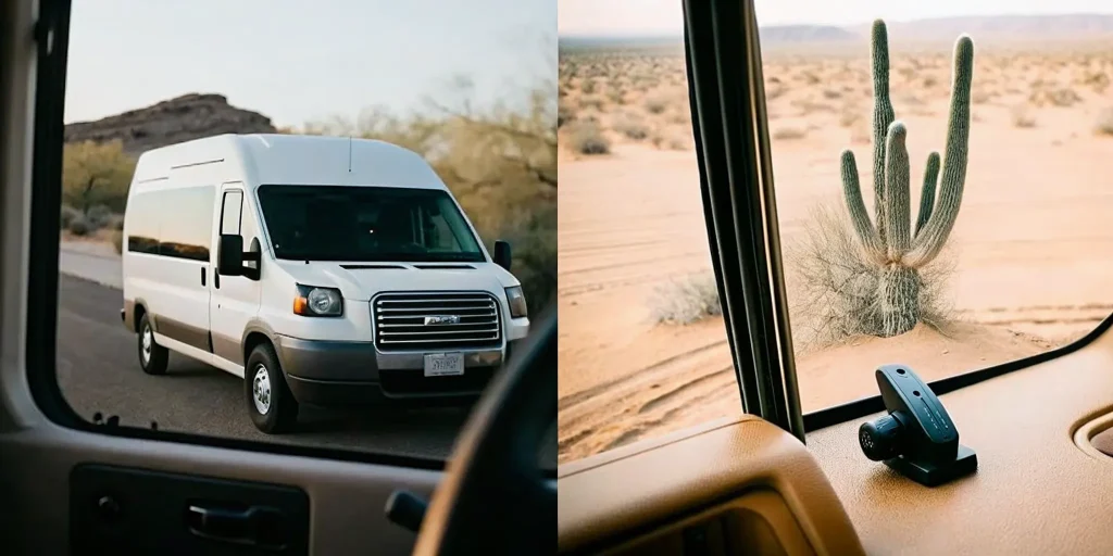 Commercial work van and ignition interlock technician