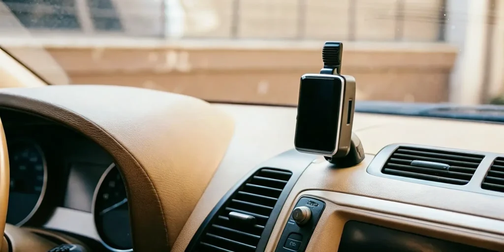 Ignition interlock device installed in a car dashboard at a professional service center