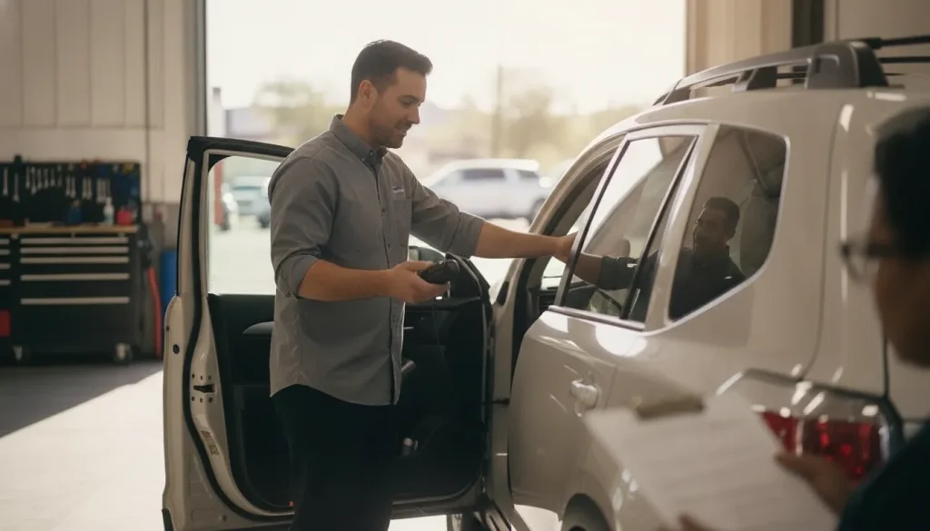 Arizona driver and technician discussing an ignition interlock provider complaint